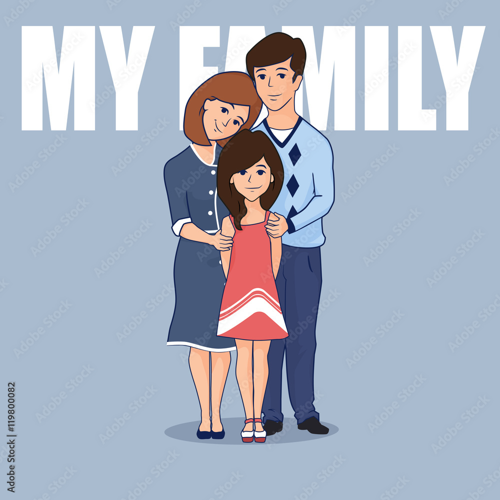 Mother And Father Cartoon