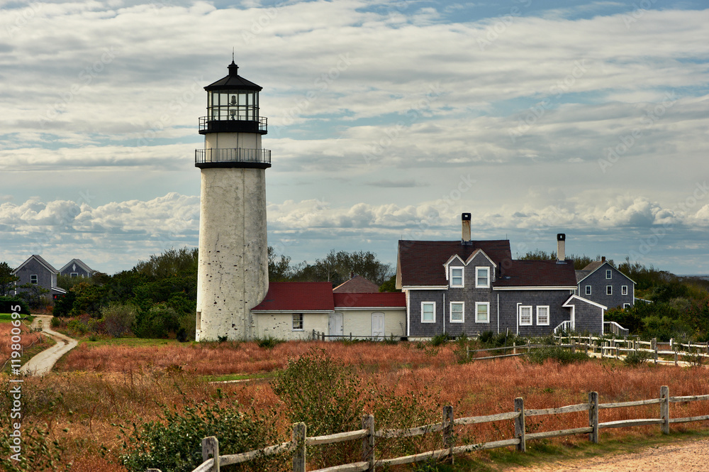 Highland Lighthouse at Cape Cod, built in 1797