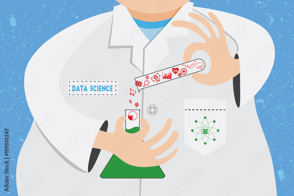 Data science concept. Scientist is working and analysing on data information for manipulation and experimental in laboratory. Data science concept. Scientist is working and analysing on data information for manipulation and experimental in laboratory.