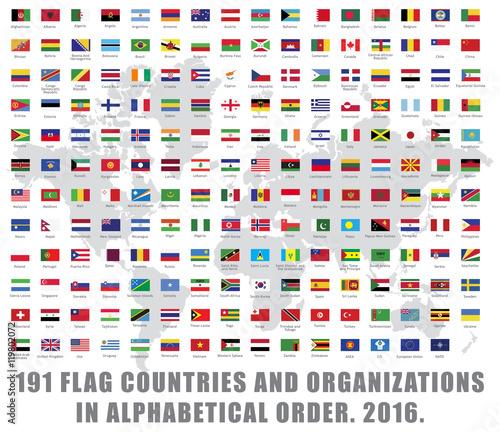 191 all world flag countries and organizations big set collection full list