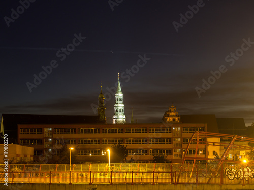 Zwickau in der Dunkelheit photo