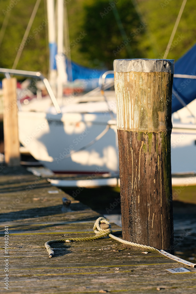 Fototapeta premium Marina on Lake Cayuga