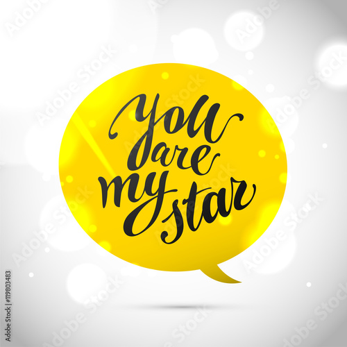 Vector flat bubble, text message, conversation box with text message. photo