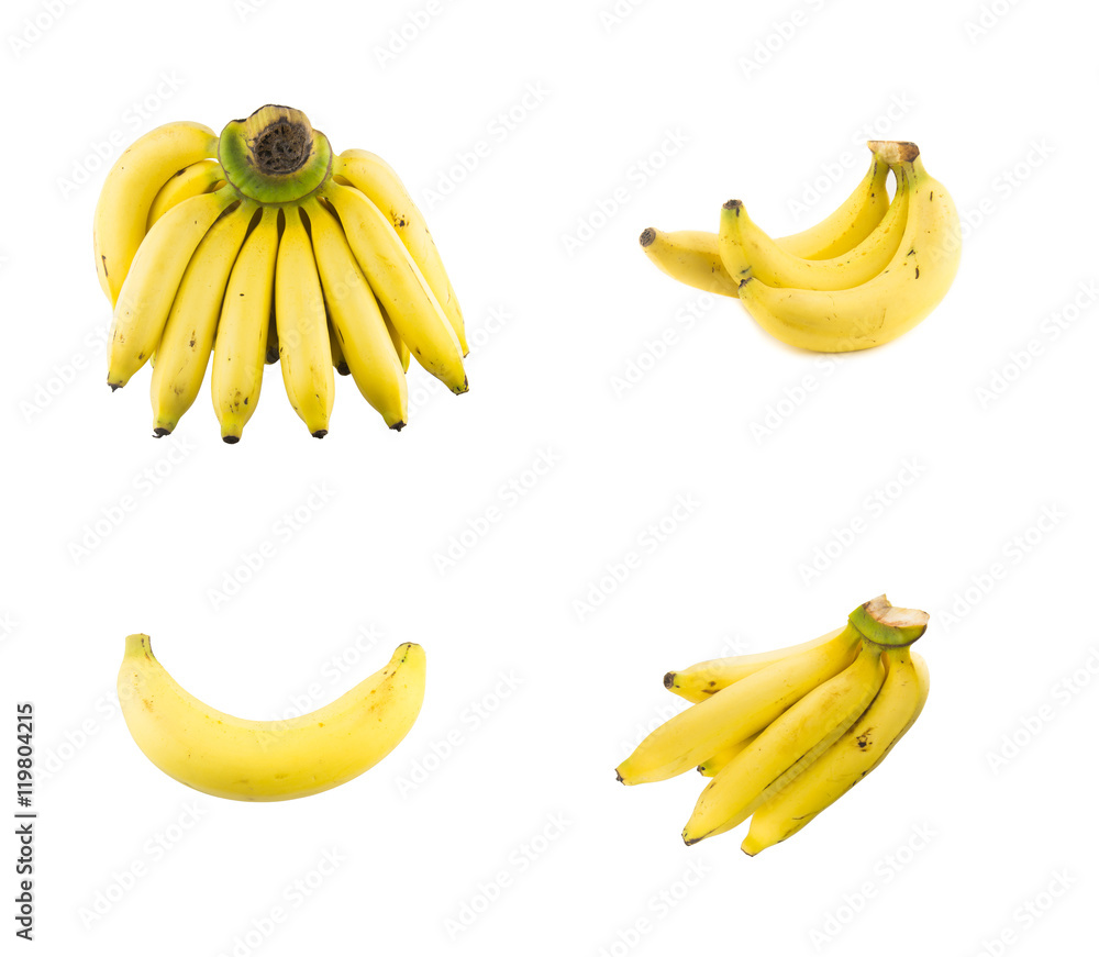 bananas isolated on white background bananas isolated on white background