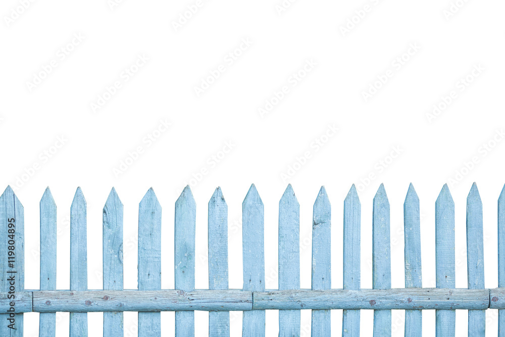 Wooden fence background isolated over white Wooden fence background isolated over white