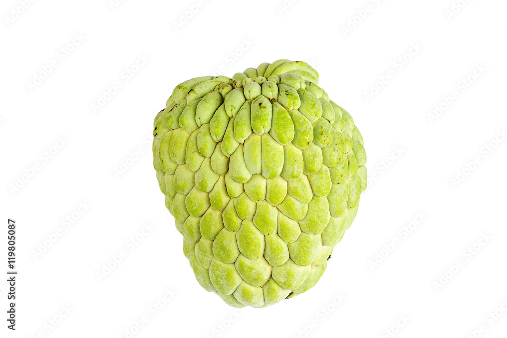 Fresh custard apple on white background. Fresh custard apple on white background.