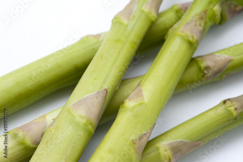 Fototapeta Naklejka Na Ścianę i Meble -  Close up of fresh asparagus shoots