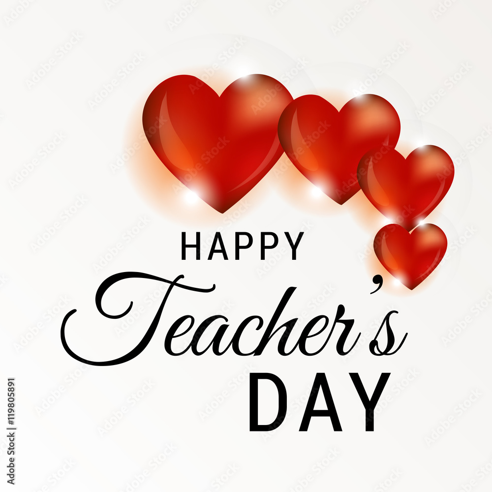 greeting card of teachers day