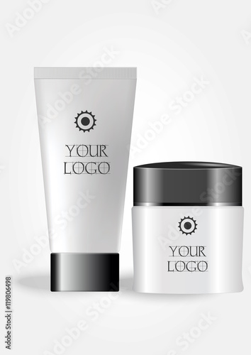 Set of Cosmetic Containers.