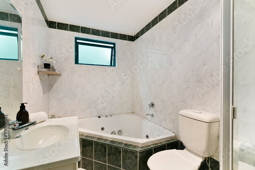 Bathroom of the luxurious house  