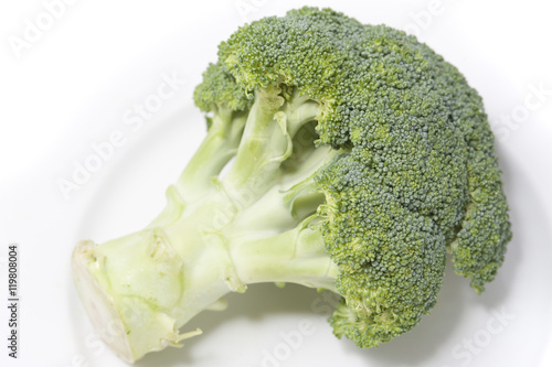 Head of fresh raw broccoli