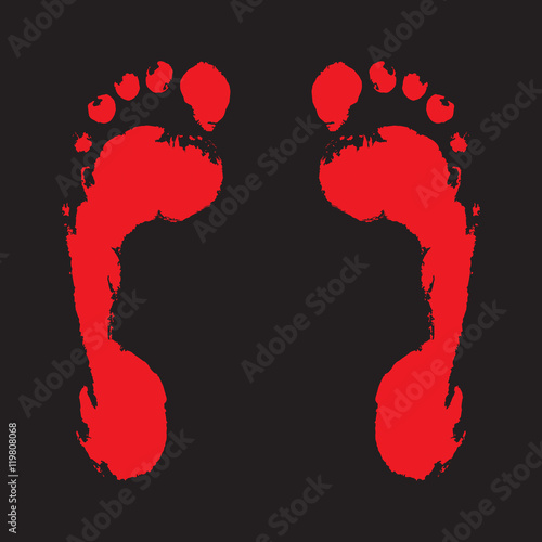 Blood foot print