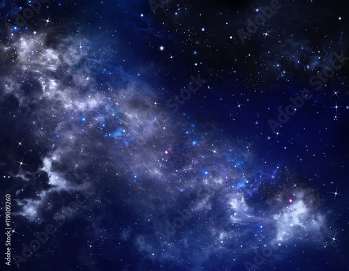 deep space, abstract starry background