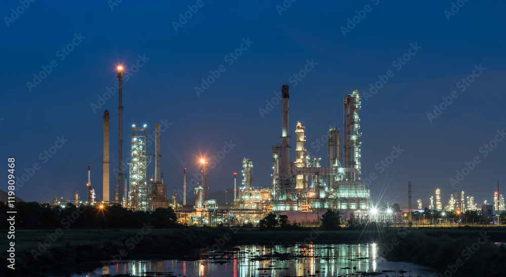 Oil petrochemical refinery plant