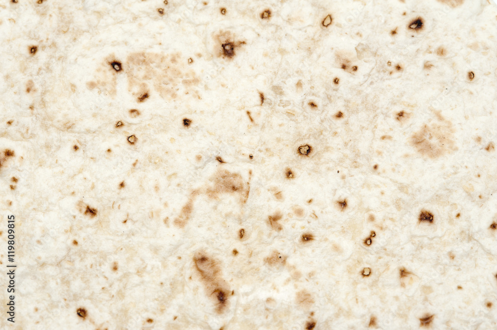 Background texture of a tortilla