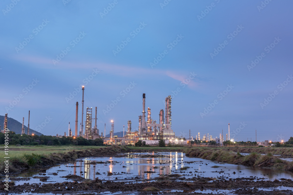 Oil petrochemical refinery plant