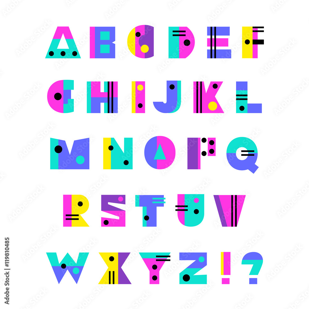 Hand drawn alphabet Hand drawn alphabet