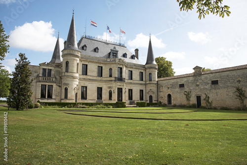 Margaux Bordeaux France - The historic Chateau Palmer situated along the wine route of Margaux in the Bordeaux region of France photo