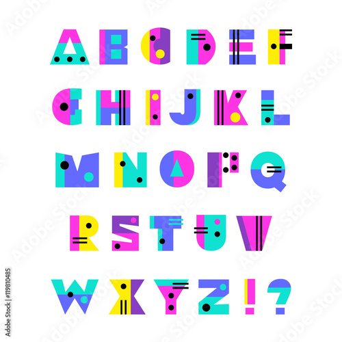 Hand drawn alphabet