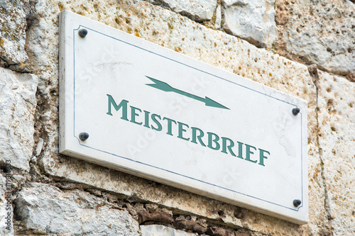 Schild 117 - Meisterbrief © Thomas Reimer