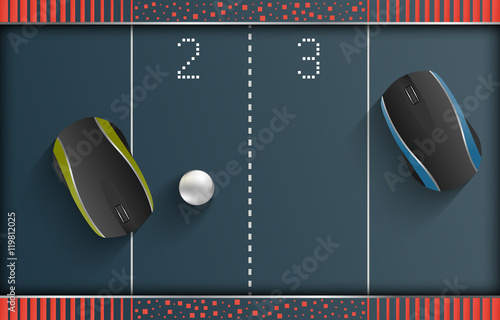 Vector Retro video game concept