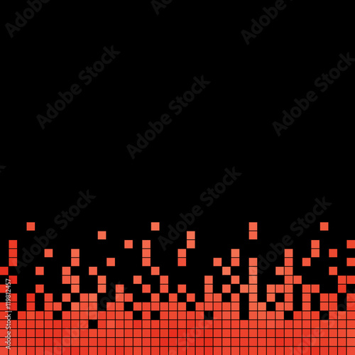 abstract vector square pixel mosaic background