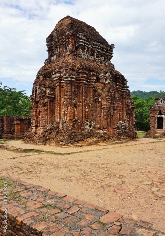 The My Son temple complex in Central Vietnam The My Son temple complex in Central Vietnam