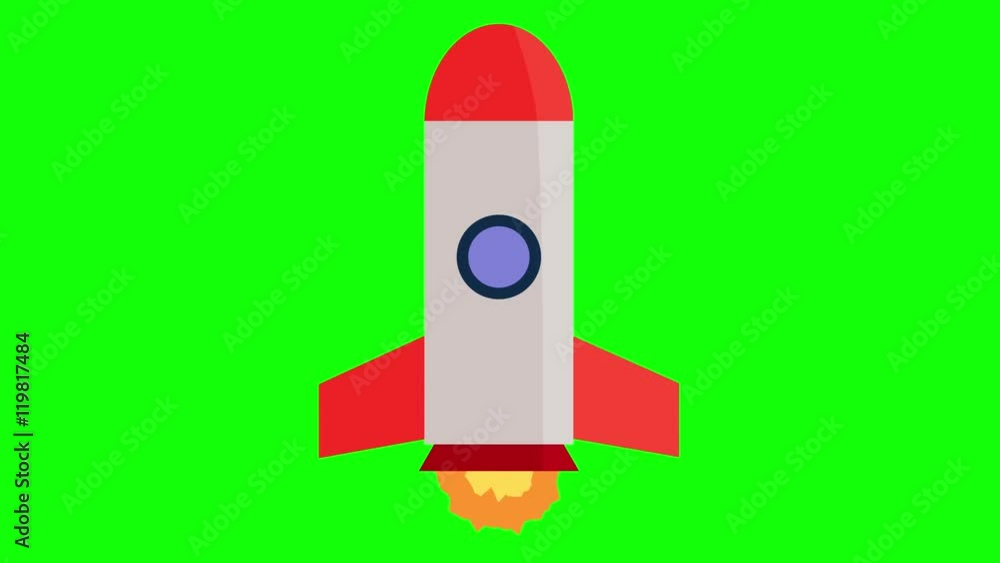 animated cartoon rocket space ship green screen chroma key animated cartoon rocket space ship green screen chroma key
