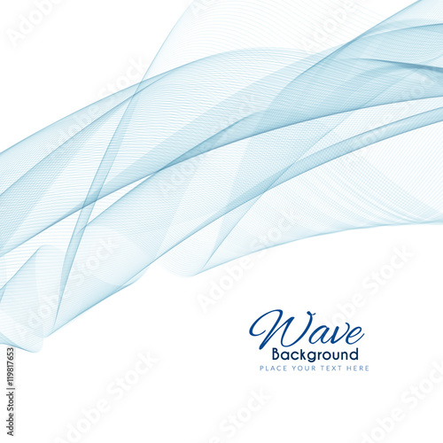 Elegant blue wave background design