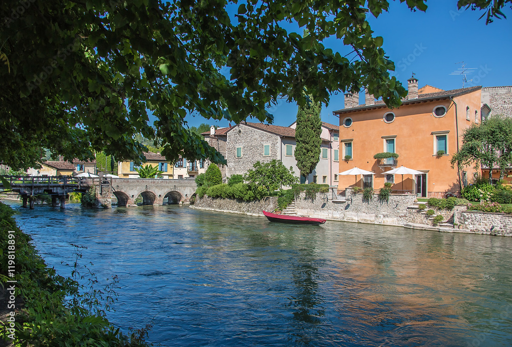 ancient buildings of a typical Italian medieval village