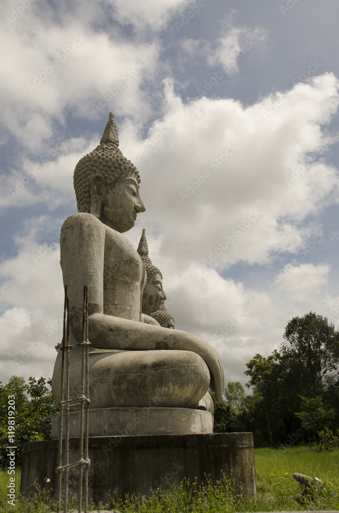 buddha religion background statue art Asian texture red grunge Thai image abstract