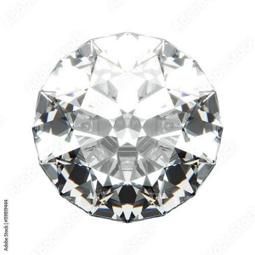Diamond  isolated on White