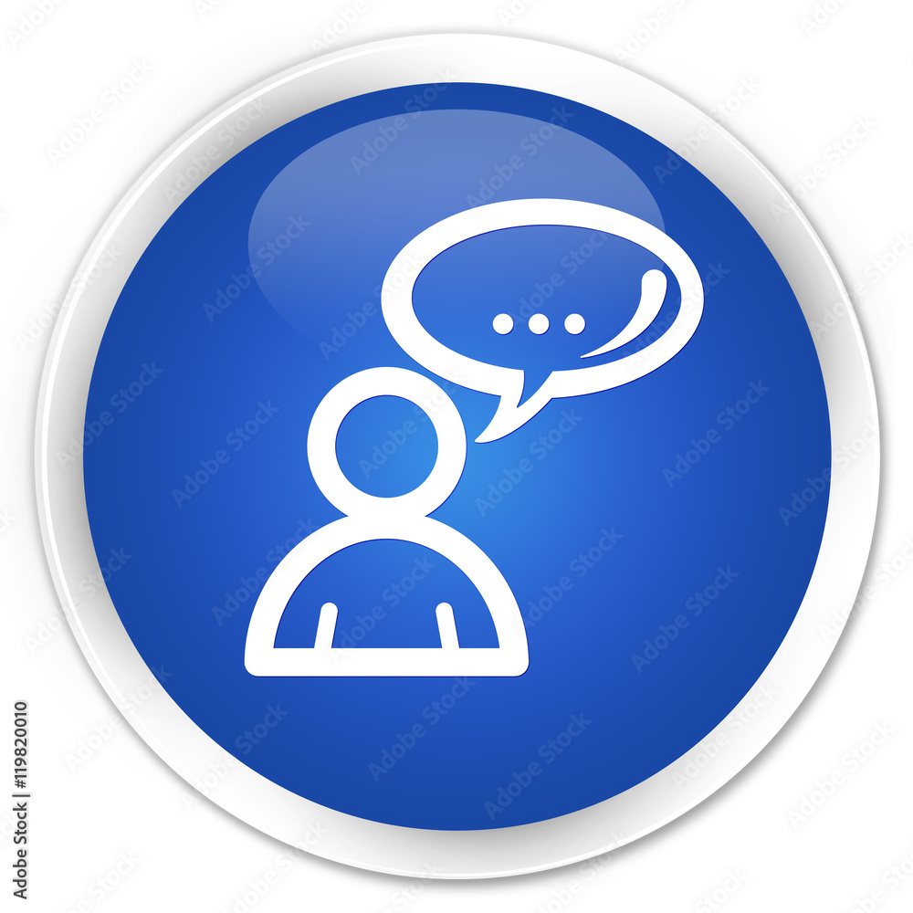 Social network icon blue glossy round button Social network icon blue glossy round button