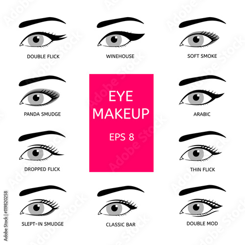 Types of eye makeup