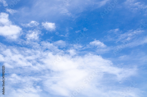 clouds in the blue sky