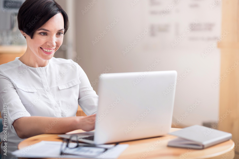 Beautiful businesswoman working in the office Beautiful businesswoman working in the office
