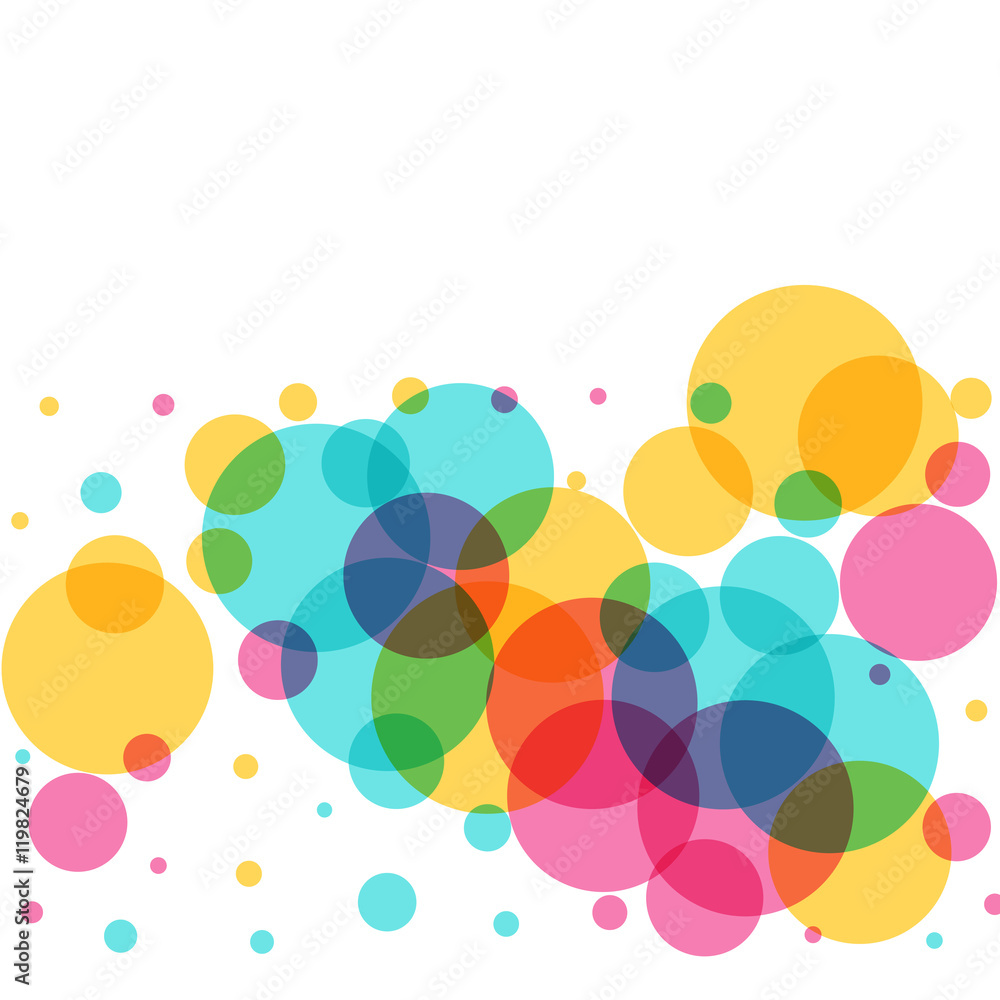 abstract colorful circles background
