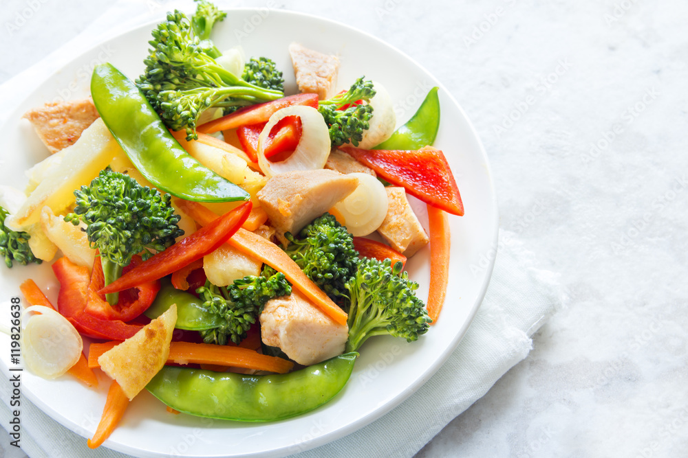 stir fry with chicken stir fry with chicken