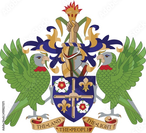 Saint Lucia Coat of arm 