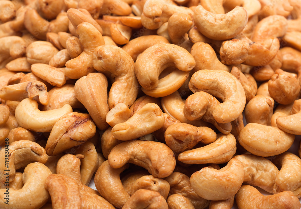 close up of cashew nut