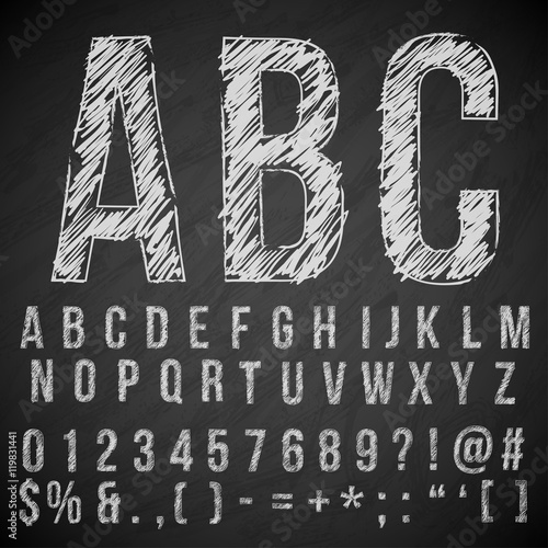 pencil font