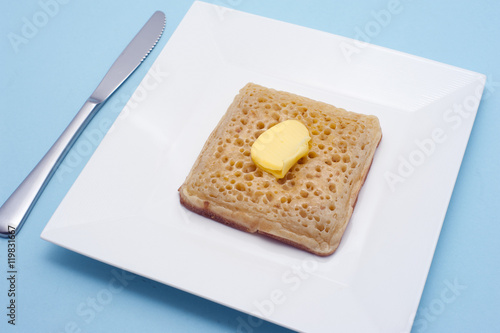 Vászonkép buttered crumpet