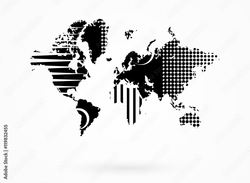 Obraz premium World map