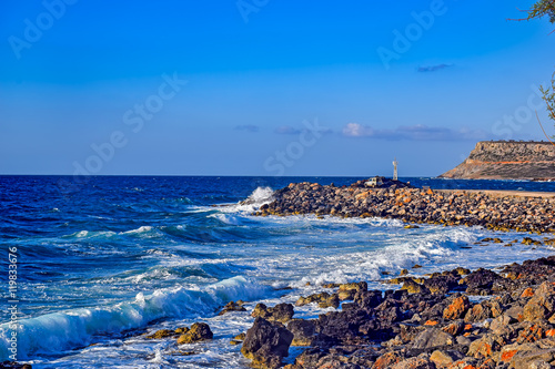 Mediterranean Sea coast of Crete