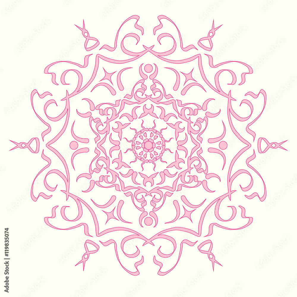 Pink abstract lines and swirl vector background Pink abstract lines and swirl vector background