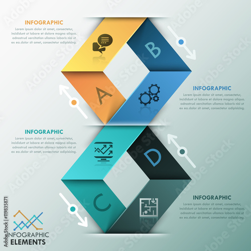 Modern infographics options banner
