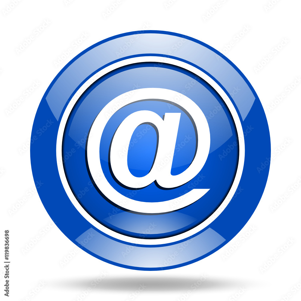Modern design blue glossy web vector icon Modern design blue glossy web vector icon