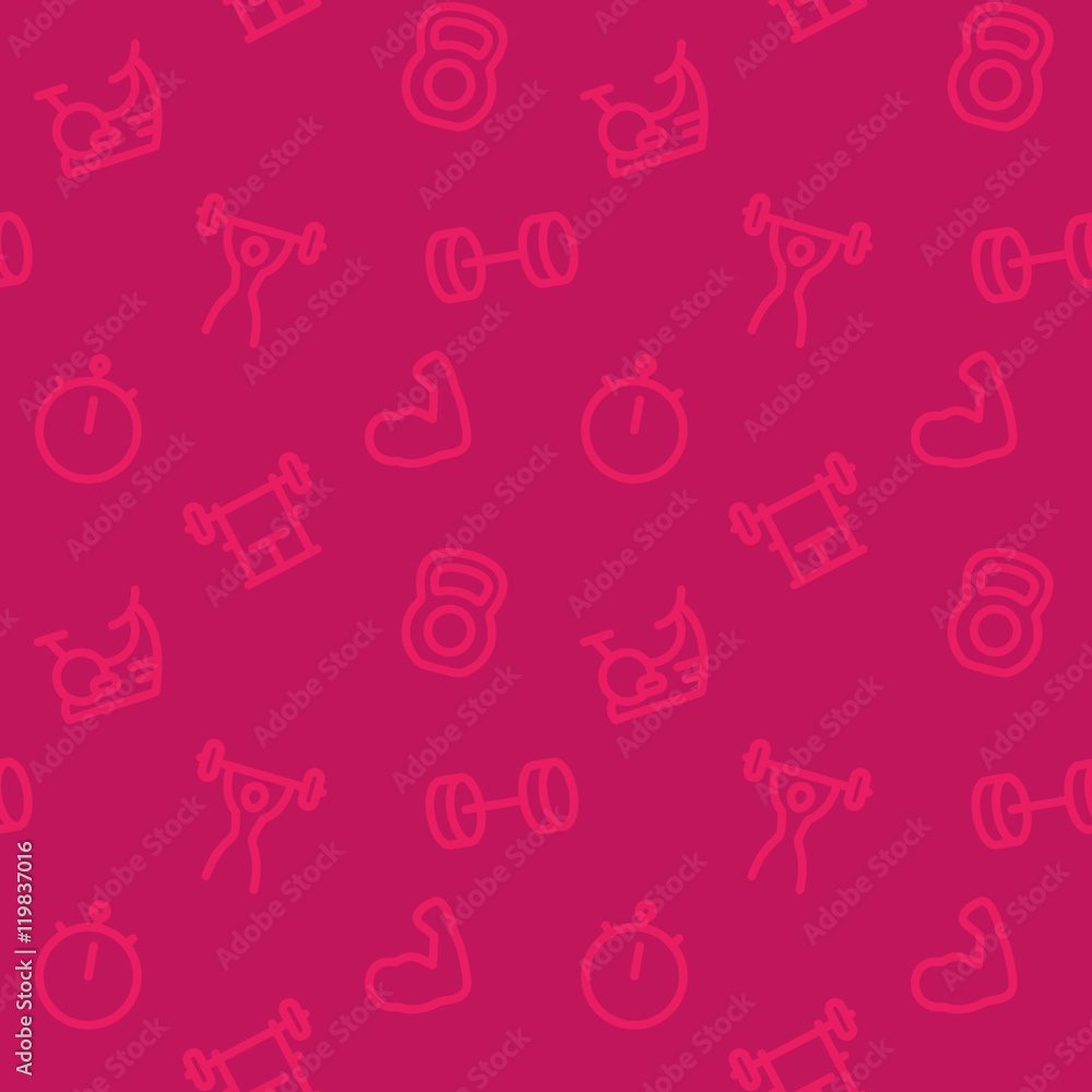 fitness, gym pattern, red seamless background fitness, gym pattern, red seamless background