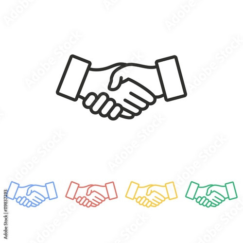 Handshake - vector icon.