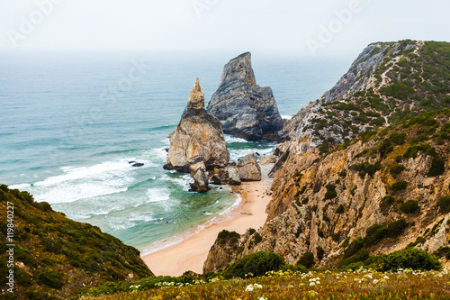 Ursa Beach - Viewpoint at the coast of Portugal near Cabo da Roca, Cape Roca. Sintra